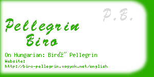 pellegrin biro business card